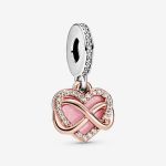 Pandora Pendentif 788878C01 - Pendant Coeur de l'Infini Scintillant