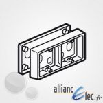 Legrand 080242 - Cadre saillie C&eacute;liane 2 postes blanc