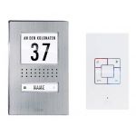 M-e Modern-electronics 41165 Interphone filaire Set complet acier inoxydable, blanc