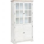 Vitrine 4 portes OBLIA blanc