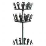 Rangement &agrave; chaussures, pour 30 paires, noir