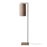 Lampadaire Boston sable abat-jour lin fonce