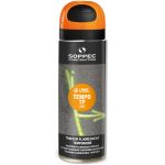 Soppec Traceur de chantier TEMPO TP fluorescent temporaire 2-8 semaines couleur orange 500 ml