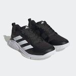 Adidas Chaussure Court Team Bounce 2.0 - Core Black / Cloud White / Core Black, Core Black / Cloud White / Core Black - Taille 43 1/3