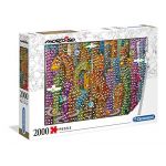 Clementoni Puzzle 2000 pièces : La jungle, Mordillo