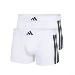 Eminence Lot de 2 boxers homme Active Flex Cotton 3tripes Adidasport blanc en coton