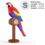 Blocs de construction en plastique - JEKCA - Scarlet Macaw 01SB - 810 pièces - 14 ans et plus - Mixte