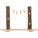 Trixie Natural Living tronc d'arbre pour aliments Duo - 53 &times; 34 &times; 25 cm - Pour lapin