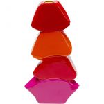 Kare Design Kare Bougeoir Design Lips Rouge lèvres peintes à la Main Pièce Unique pour Bougies à Tige Objet décoratif pour Le Salon, Les étagères, Grand bougeoir, 30 x 17 x 9 cm (H x l x P)