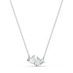 Swarovski Collier 5517117 - Collier métal rhodié blanc cristaux sertis Femme