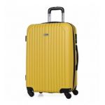 ITACA - Valise Moyenne - Valise 65 cm. Valise Soute Avion Rigide 4 roulettes - Valise De Voyage Résistante en Matériau ABS - Valise Ultra Légère avec Cadenas à Combinaison T71560, Jaune