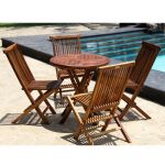 Biguglia - Salon de jardin en teck huilé