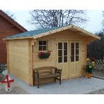 Foresta Natura NAU 3535.02 - Abri de jardin en épicéa massif  42 mm 10,33 m2