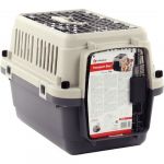 Cage de transport Neto XS 33 x 50 x 33 cm grise pour chien Flamingo Pet Products