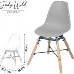 Urban living Chaise design scandinave enfant Judy - Gris