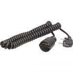 AS - Schwabe Rallonge 70410 2.50 m noir c&acirc;ble spiral&eacute;