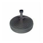 VidaXL Pied de parasol moderne 45x45x29cm - Remplissage - 20 litres - Noir - Eté - Soleil - Parasol - Rotin