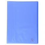 Exacompta 85269e A4 Transparent Semi Rigide PP Display Book 40 pochettes 24x32mm bleu