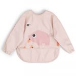 Done by Deer Bavoir &agrave; manches avec poche Tiny farm ROSE