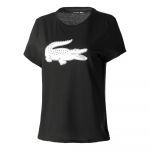 Lacoste T-shirt Sport en jersey respirant imprim&eacute; crocodile 3D Taille S Noir/blanc