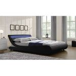 Habitat et Jardin Lit LED Natacha - 180 x 200 cm - Noir