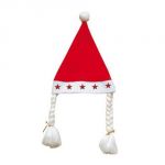 Ptit Clown RE61045 - Bonnet de mère Noël lumineux étoiles rouges