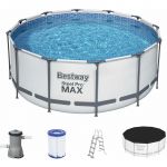 Bestway Piscine gonflable hors sol Ø366 cm pompe cartouche échelle incluse 122cm hauteur