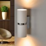 Eglo Applique murale PASSA LED Chrome, 2 lumi&egrave;res - Moderne - Int&eacute;rieur - PASSA - D&eacute;lai de livraison moyen: 4 &agrave; 8 jours ouvr&eacute;s. Port gratuit France m&eacute;tropolitaine et Belgique d&egrave;s 100 ?.