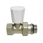 Somatherm Robinet de radiateur simple reglage droit nickele femelle 12/17 - PLOMBERIELEADER