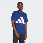 Adidas T-shirt Essentials Big Logo manches courtes bleu foncé blanc pur - S
