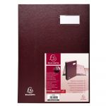 Exacompta 24244E - Parapheur DIRECTION, 24 compartiments, couverture plastifiée, coloris bordeaux
