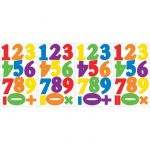 ROOMMATES Stickers CHIFFRES COLORÉS Repositionnables (48 stickers)