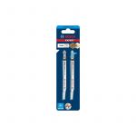 Bosch Professional 2X lames de scie sauteuse expert 'wood 2-SIDE clean' T 308 B (pour CONTREPLAQUé, panneau d'ameublement en boi