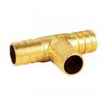 Cap Vert E490T 5/8 - Té de dérivation laiton cannelé Ø 15 mm