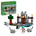 Lego Minecraft La Forteresse du Loup - Set sur Le Thème du Squelette - Jouet d’Exploration pour Les Enfants Garçons et Filles dès 8 Ans - Construction d’Un Château et Aventures 21261