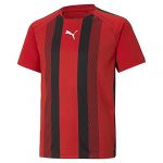 Puma Teamliga Striped Jersey Jr, pointure XS/128 cm - Rouge - Taille XS/128 cm