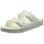 Birkenstock Arizona, Sandales Bout ouvert Homme, Blanc (129441_Blanc) 45 EU (étroit)