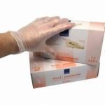 Abena 100 gants en vinyl non poudrés - Medium 7/8