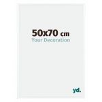 Your Decoration - 50x70 cm - Cadres Photos en Plastique Avec Verre acrylique - Anti-Reflet - Excellente Qualité - Blanc Brillant - Cadre Decoration