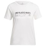 Adidas T-shirt De Running Parley Run Fast Blanc, pointure Large - Blanc - Taille Large