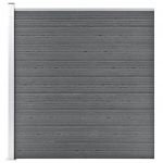 VidaXL Cl&ocirc;ture de jardin WPC 175x186 cm Gris