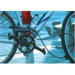Bicyclette CKAMS Antivol de v/élo Antivol en U pour v/élo Combinaison Acier c/âble et Support de Montage Robuste pour V/élo Trotinette Moto