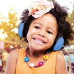 Alecto Protection auditive BV-71BW pour b&eacute;b&eacute;s et enfants Bleu et noir