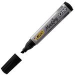 Bic 12 marqueurs permanent Marking 2300 encre noire pointe biseau
