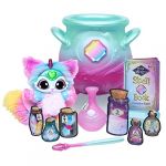 Moose Toys Magic Mixies Chaudron Magique avec Brume et Peluche Interactive Multicolore de 20 cm, 14668