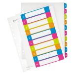 Leitz 1243-00-00 - Intercalaires 1-10 10 positions, format A4 Maxi, en PP translucide, touches couleurs