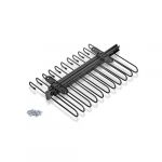 Emuca Porte-pantalons extractible, 11 tiges, guides d'extraction totale, Acier, Titane