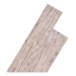 VidaXL Planche de plancher 18 pcs PVC 5,26 m² Gris clair