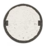 Hauck 2 en 1 Tapis de Jeux Bebe et Sac de Rangement Play N Tidy, Organisateur de Jouet Enfant Rond, Diamètre 120 cm, Cordon de Serrage, Lavable, Gris