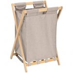 Panier à linge Tidy box 50L pliable gris